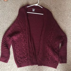 Poncho Type Cardigan